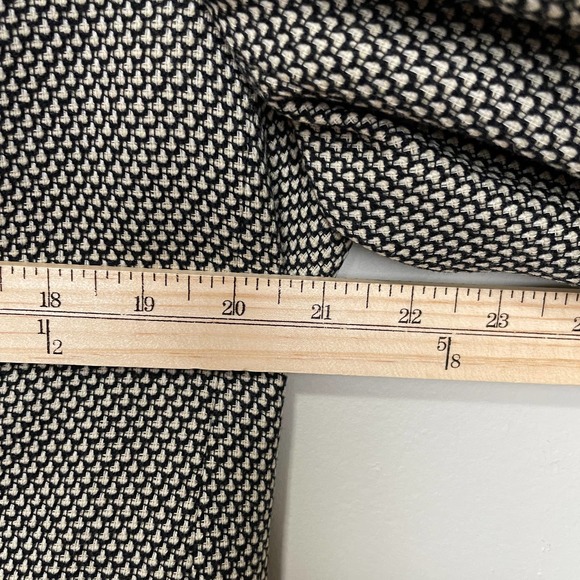 Barcelino Patterned San Francisco Single Breasted Blazer Black Cream 42R - Picture 4 of 6